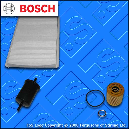 SERVICE KIT for PEUGEOT 308 1.6 THP BOSCH OIL FUEL CABIN FILTERS (2007-2013)