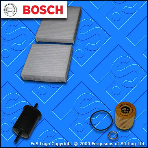 SERVICE KIT for DS DS3 1.6 THP BOSCH OIL FUEL CABIN FILTERS (2015-2019)