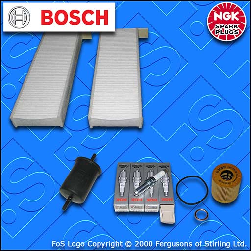 SERVICE KIT for PEUGEOT 5008 1.6 THP 150 156 OIL FUEL CABIN FILTER PLUGS (09-17)