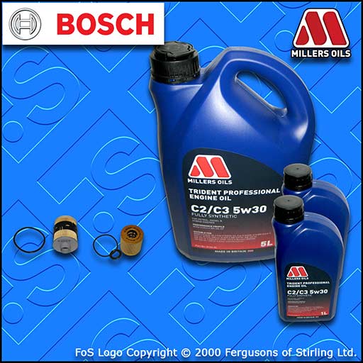 SERVICE KIT for PEUGEOT BOXER 2.2 HDI OIL FUEL FILTERS +5w30 OIL (2006-2013)