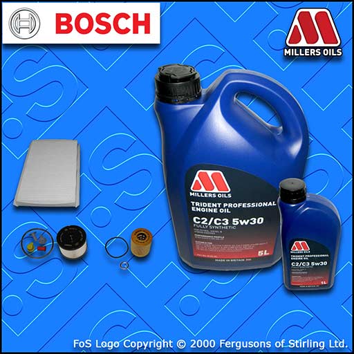 SERVICE KIT PEUGEOT 308 2.0 HDI DW10BTED4 OIL FUEL CABIN FILTER +OIL (2010-2012)