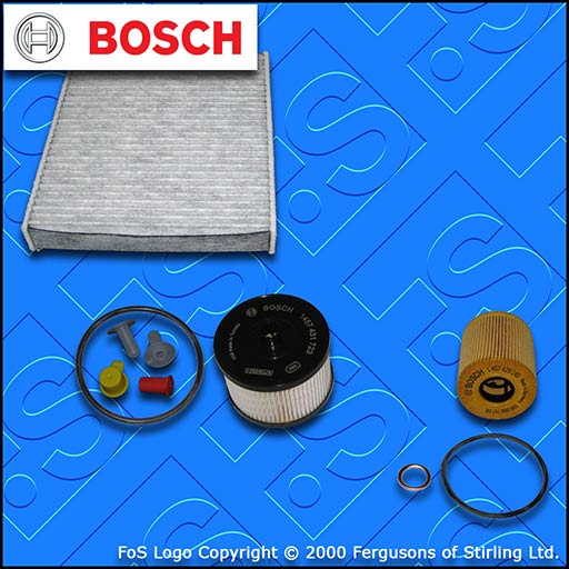 SERVICE KIT for FORD FOCUS MK2 2.0 TDCI BOSCH OIL FUEL CABIN FILTERS (2004-2010)