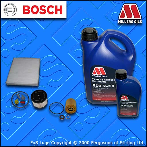 SERVICE KIT for FORD KUGA 2.0 TDCI BOSCH OIL FUEL CABIN FILTERS (2008-2010)