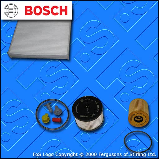 SERVICE KIT for FORD GALAXY 2.0 TDCI BOSCH OIL FUEL CABIN FILTERS (2006-2010)