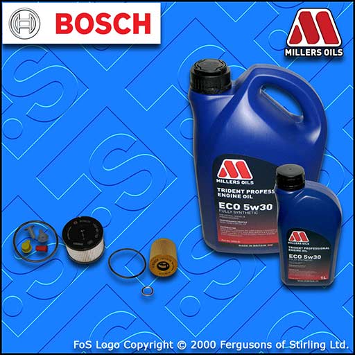 SERVICE KIT for FORD FOCUS MK2 2.0 TDCI OIL FUEL FILTERS +6L OIL (2004-2010)