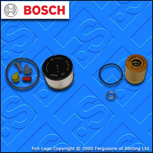 SERVICE KIT for VOLVO C30 2.0 D BOSCH OIL FUEL FILTERS (2006-2010)