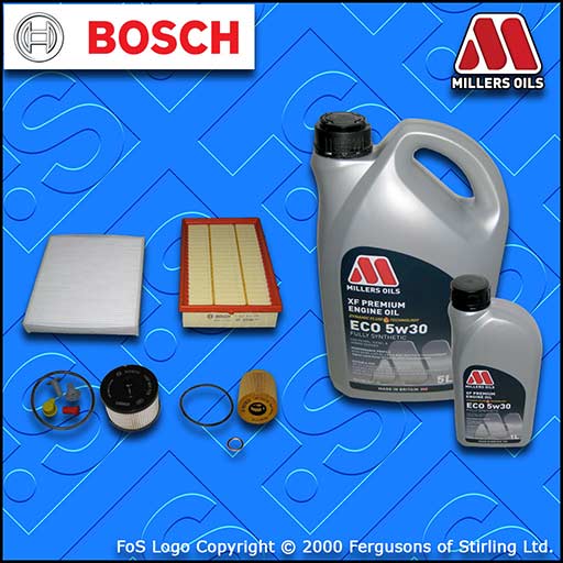 SERVICE KIT FORD FOCUS C-MAX 2.0 TDCI OIL AIR FUEL CABIN FILTER +OIL (2003-2007)