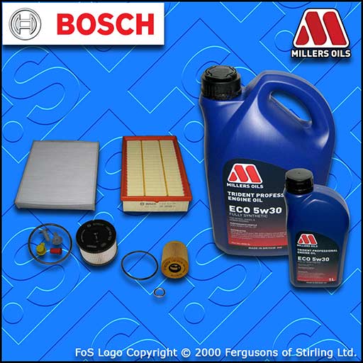 SERVICE KIT FORD FOCUS C-MAX 2.0 TDCI OIL AIR FUEL CABIN FILTER +OIL (2003-2007)