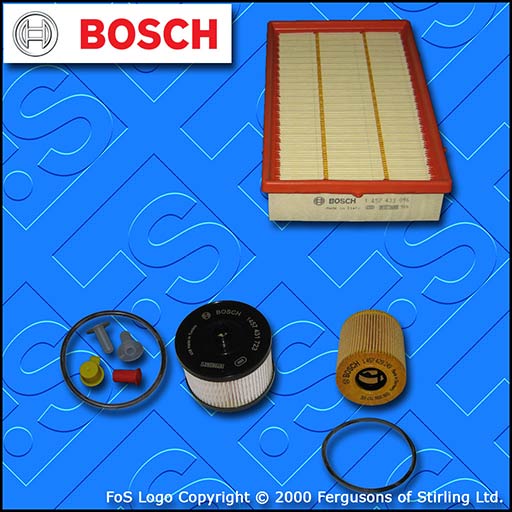 SERVICE KIT for FORD FOCUS MK2 2.0 TDCI BOSCH OIL AIR FUEL FILTERS (2004-2007)