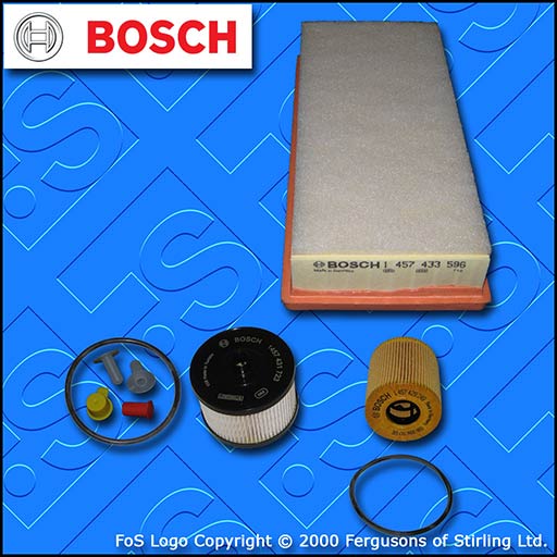 SERVICE KIT for CITROEN C5 2.0 HDI DW10B BOSCH OIL AIR FUEL FILTERS (2008-2014)