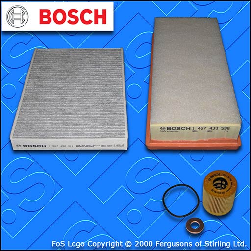 SERVICE KIT for CITROEN C5 2.0 HDI DW10C BOSCH OIL AIR CABIN FILTERS (2009-2015)