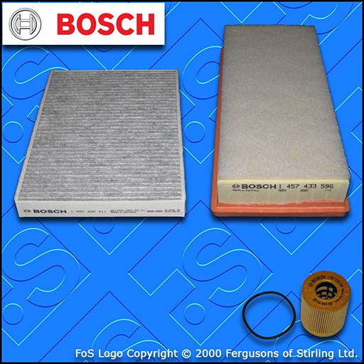 SERVICE KIT for CITROEN C5 2.0 HDI DW10B BOSCH OIL AIR CABIN FILTERS (2008-2014)
