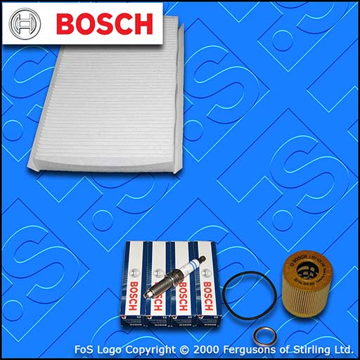 SERVICE KIT for PEUGEOT RCZ 1.6 THP 156 OIL CABIN FILTERS SPARK PLUGS 2010-2016