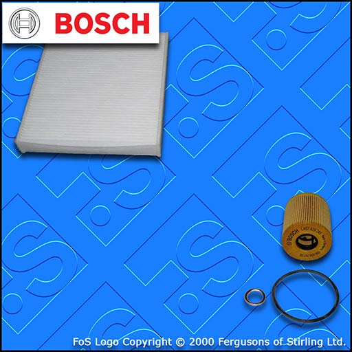 SERVICE KIT for VOLVO C30 2.0 D BOSCH OIL CABIN FILTERS (2006-2010)