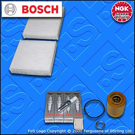 SERVICE KIT for PEUGEOT 208 1.6 THP 155 OIL CABIN FILTER PLUGS (2012-2019)