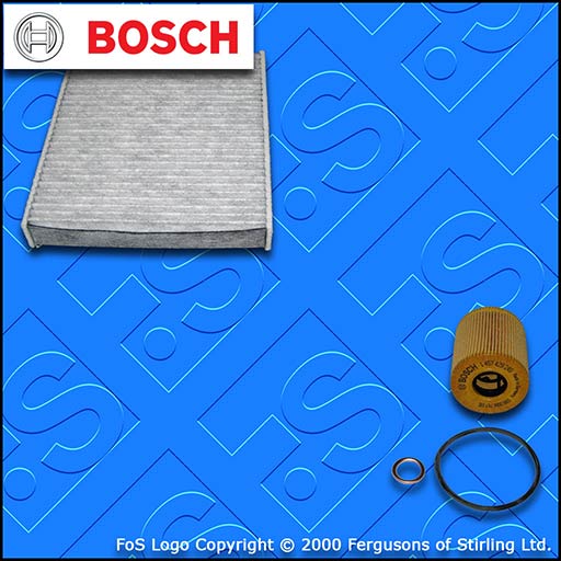 SERVICE KIT for VOLVO C30 2.0 D BOSCH OIL CABIN FILTERS (2006-2010)