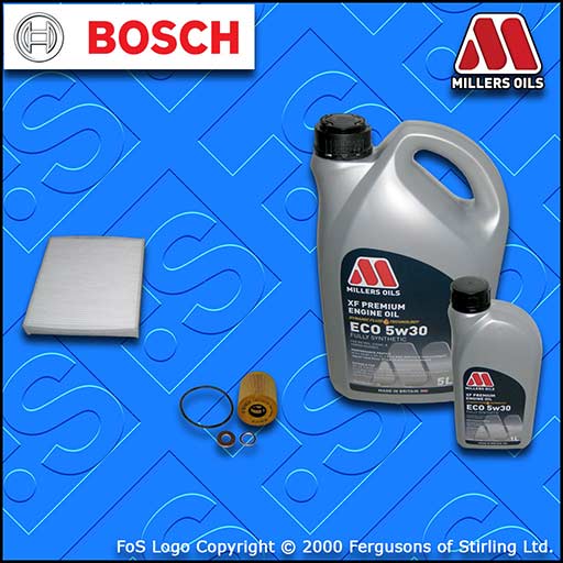 SERVICE KIT for FORD KUGA 2.0 TDCI BOSCH OIL CABIN FILTERS (2008-2012)