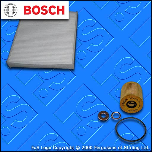 SERVICE KIT for FORD KUGA 2.0 TDCI BOSCH OIL CABIN FILTERS (2008-2012)