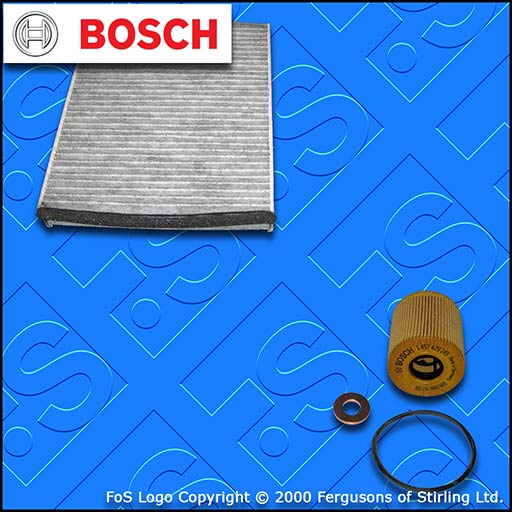 SERVICE KIT for FORD KUGA 2.0 TDCI BOSCH OIL CABIN FILTERS (2013-2014)