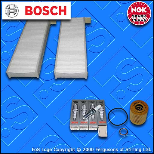 SERVICE KIT for PEUGEOT 3008 1.6 THP OIL CABIN FILTERS PLUGS (2009-2016)