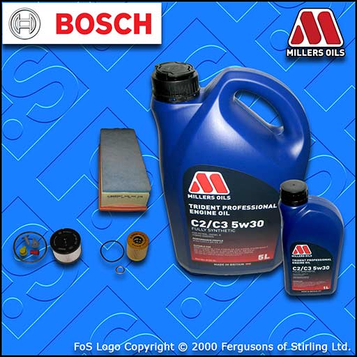 SERVICE KIT for PEUGEOT EXPERT 2.0 HDI OIL AIR FUEL FILTERS +6L OIL (2007-2011)