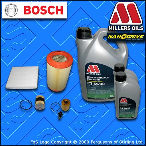 SERVICE KIT for PEUGEOT BOXER 2.2 HDI OIL AIR FUEL CABIN FILTER +OIL (2006-2013)