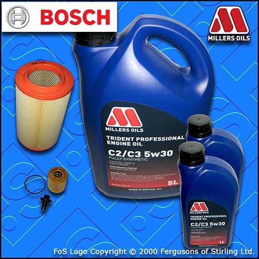 SERVICE KIT for PEUGEOT BOXER 2.2 HDI OIL AIR FILTERS +5w30 OIL (2006-2013)