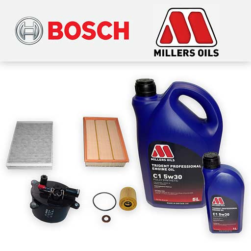 Bosch Service Kit For Land Rover Freelander 2 2.2 TD4 (2006-2014) – Includes Air Filter, Oil Filter & Oil