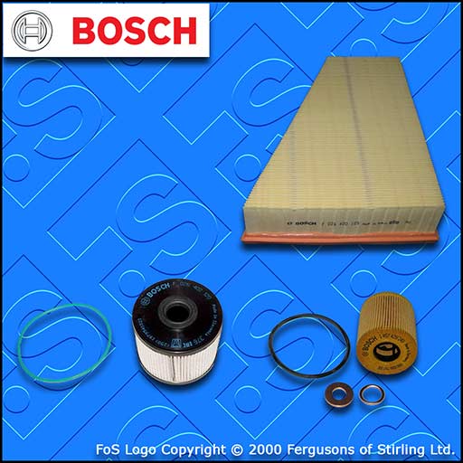 SERVICE KIT for FORD MONDEO MK4 2.0 TDCI BOSCH OIL AIR FUEL FILTERS (2012-2014)