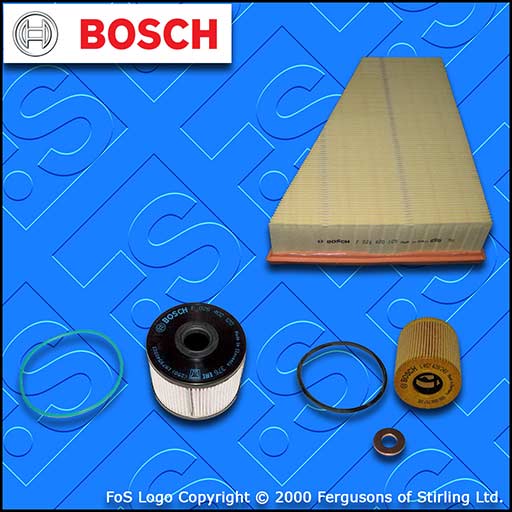 SERVICE KIT for FORD S-MAX 2.0 TDCI BOSCH OIL AIR FUEL FILTERS (2010-2014)