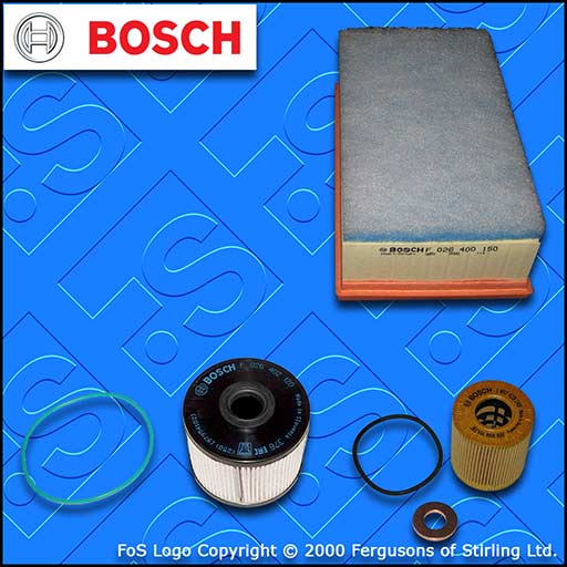 SERVICE KIT for CITROEN C4 II 2.0 HDI BOSCH OIL AIR FUEL FILTERS (2009-2014)