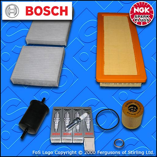 SERVICE KIT for PEUGEOT 207 1.6 16V GTI THP 175 OIL AIR FUEL CABIN FILTER PLUGS