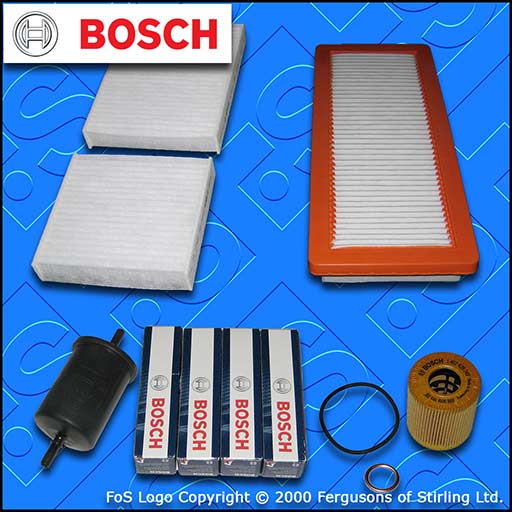 SERVICE KIT for DS DS3 1.6 THP 150 163 165 BOSCH OIL AIR FUEL CABIN FILTER PLUGS