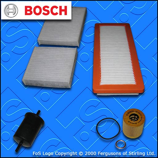 SERVICE KIT for DS DS3 1.6 THP BOSCH OIL AIR FUEL CABIN FILTER 2015-2019