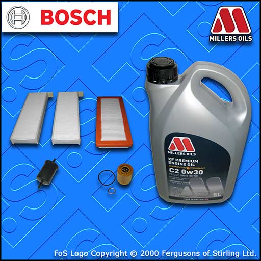 SERVICE KIT DS DS5 1.6 THP 165 210 OIL AIR FUEL CABIN FILTER +C2 OIL (2015-2019)