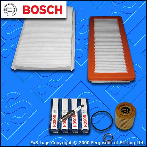 SERVICE KIT for PEUGEOT RCZ 1.6 THP 156 OIL AIR CABIN FILTERS PLUGS (2010-2016)