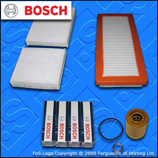 SERVICE KIT for DS DS3 1.6 THP 150 163 165 BOSCH OIL AIR CABIN FILTERS PLUGS