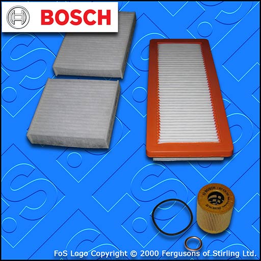 SERVICE KIT for DS DS3 1.6 THP BOSCH OIL AIR CABIN FILTERS (2015-2019)