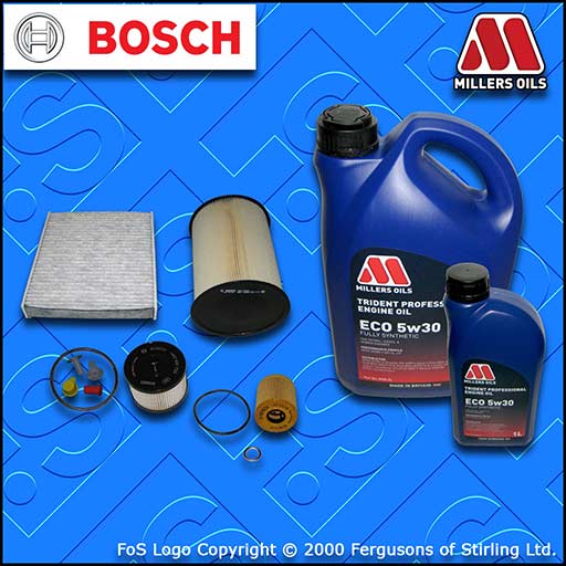 SERVICE KIT for FORD FOCUS MK2 2.0 TDCI OIL AIR FUEL CABIN FILTER +OIL 2007-2010