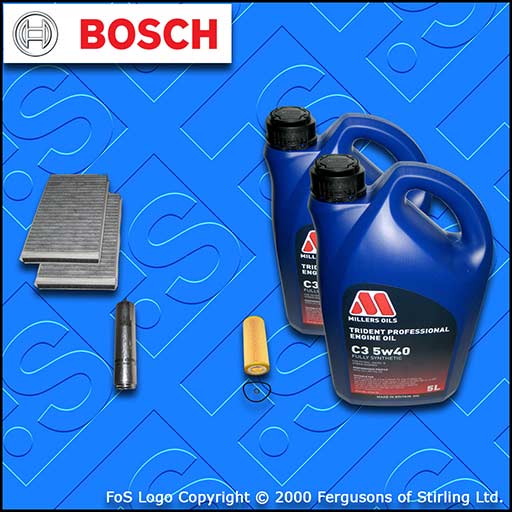 SERVICE KIT for BMW 5 SERIES 525D E60 E61 OIL FUEL CABIN FILTER +OIL (2004-2010)