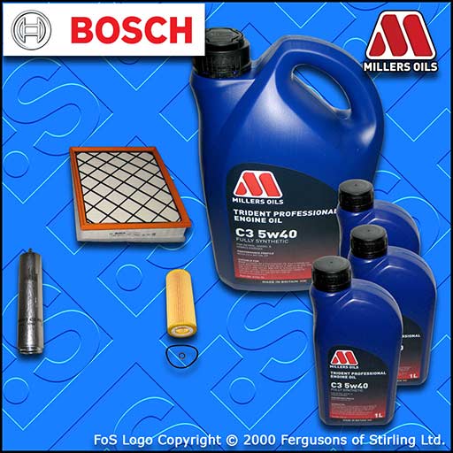 SERVICE KIT for BMW X6 XDRIVE 35D E71 OIL AIR FUEL FILTERS +5w40 OIL (2008-2010)