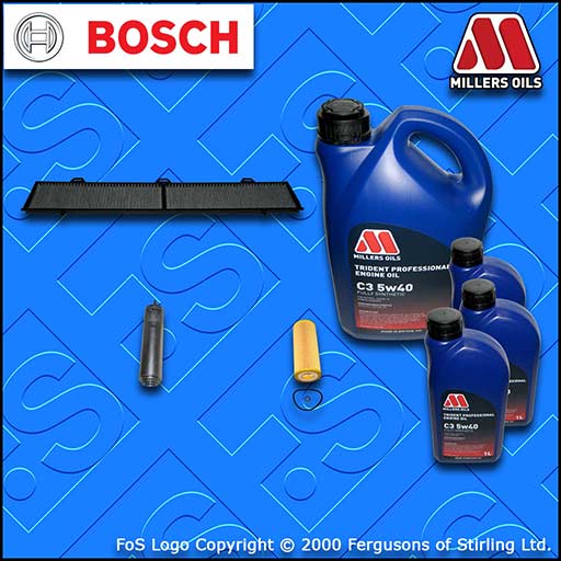 SERVICE KIT BMW 330D E90 E91 E92 E93 M57 OIL FUEL CABIN FILTER +OIL (2004-2009)