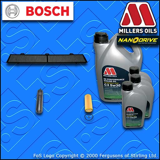 SERVICE KIT BMW 325D E90 E91 E92 E93 M57 OIL FUEL CABIN FILTER +OIL (2006-2010)