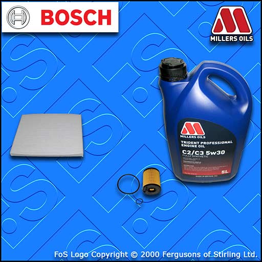 SERVICE KIT OPEL VAUXHALL CORSA E MK4 1.3 CDTI OIL CABIN FILTER +OIL (2014-2019)