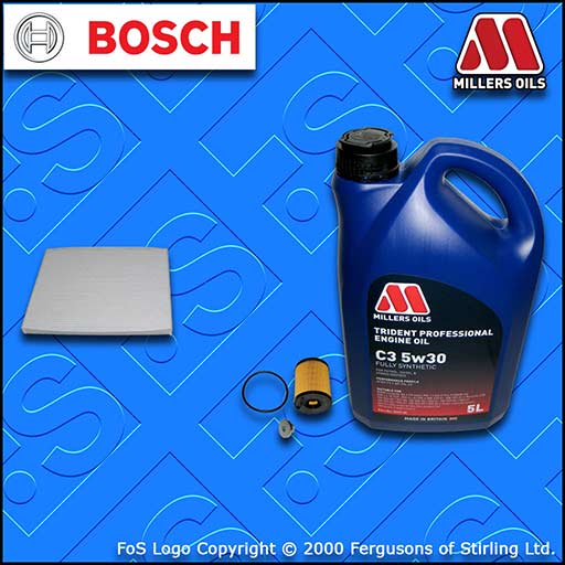 SERVICE KIT OPEL VAUXHALL CORSA E MK4 1.3 CDTI OIL CABIN FILTER +OIL (2014-2019)