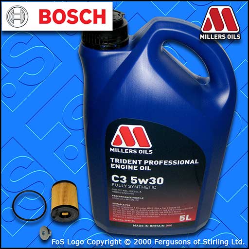 SERVICE KIT OPEL VAUXHALL CORSA E MK4 1.3 CDTI OIL FILTER +5w30 OIL 2014-2019