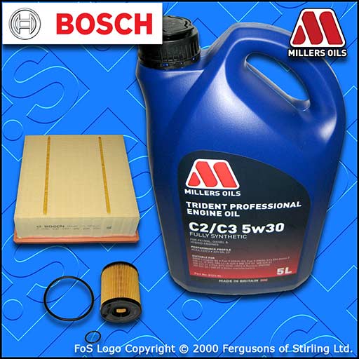 SERVICE KIT for OPEL VAUXHALL CORSA E MK4 1.3 CDTI OIL AIR FILTER +OIL 2014-2019