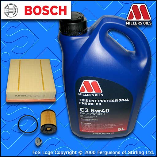 SERVICE KIT for OPEL VAUXHALL CORSA E MK4 1.3 CDTI OIL AIR FILTER +OIL 2014-2019