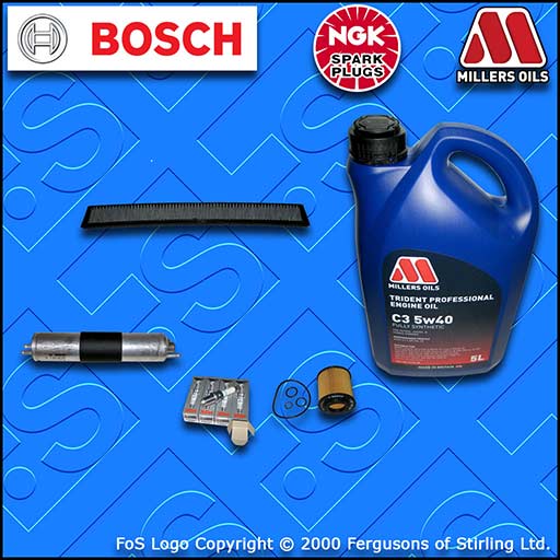 SERVICE KIT BMW 3 SERIES E46 318I N42 OIL FUEL CABIN FILTER PLUGS +OIL 2001-2005