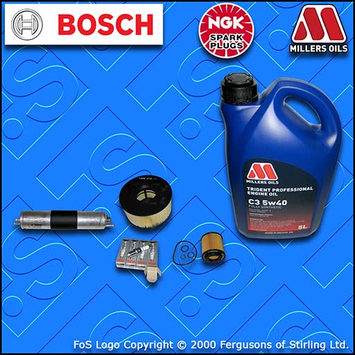 SERVICE KIT BMW 3 SERIES (E46) 318I N42 OIL AIR FUEL FILTER PLUGS +OIL 2001-2005